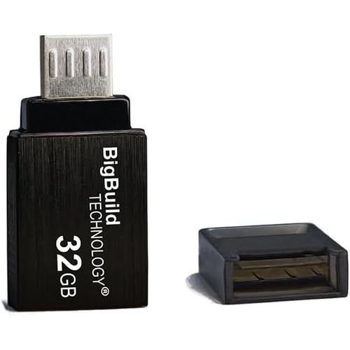 SHIBA-32GB Noir Clé USB Micro B OTG Dual Drive Compatible avec Samsung Galaxy A2/A10, S4/S5/S6/S7, Note 4/5, J8/J7/J6/J5 Mobile[1432