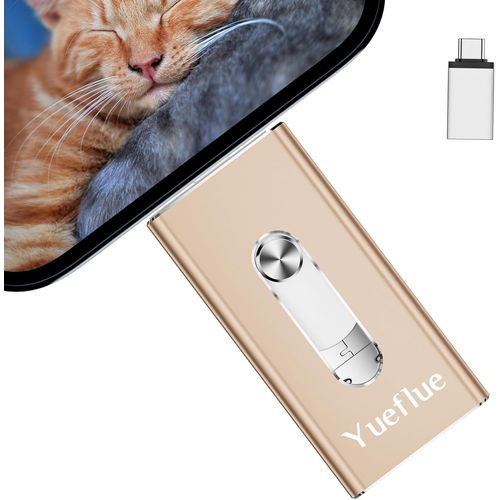 SHIBA-128GB Clé USB iphone, 3 en 1 Clé USB pour iphone Mémoire Externe pour Stocker Plus de Photos et de Vidéos. Clé USB iphone po[1