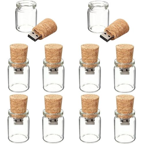 SHIBA-Lot de 10 clés USB en forme de bouteille 512 Mo[1391]