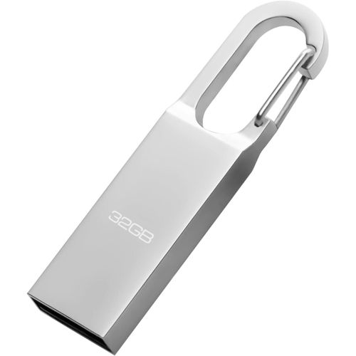 SHIBA-Clé USB 32 Go, USB 2.0 en métal, étanche, pour ordinateur, tablette, PC (argenté)[1675]