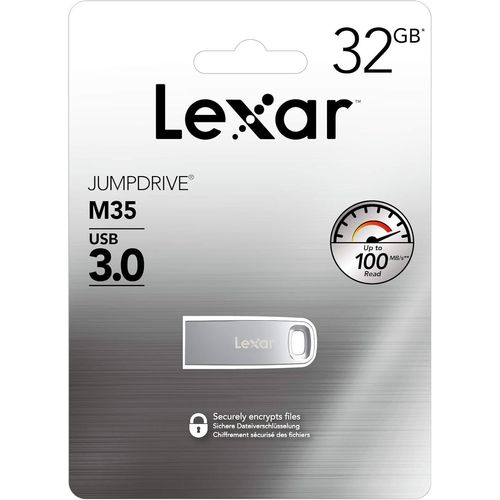 SHIBA-LEXAR Jumpdrive M35 32 Go USB 3.0 Silver HOUSING UP to 100 MB/S[934]