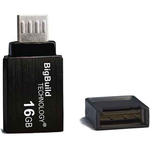 SHIBA-16GB Noir Clé USB Micro B OTG Dual Drive Compatible avec Samsung Galaxy A2/A10, S4/S5/S6/S7, Note 4/5, J8/J7/J6/J5 Mobile[1431