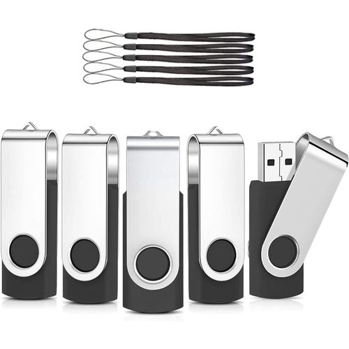 SHIBA-Lot de 5 Clé USB 32 Go, Stockage Mémoire Flash Rotation Disque Cle USB, Flash Drive Stockage Disque 2.0 pour Le Stockage de [1