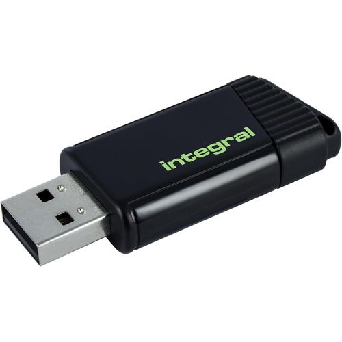SHIBA-- Clé 128 Go Pulse USB 2.0 - Protection intégrée Ouverture/Fermeture Slide - Vert Fluo[1257]