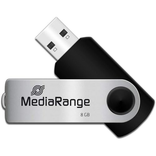 SHIBA-8GB USB 2.0 Flexi MR908, 8 GB, USB Type-A /, MR908 (MR908, 8 GB, USB Type-A/Micro-USB, 2.0, 13 MB/s, Swivel, Black, Silver)[10