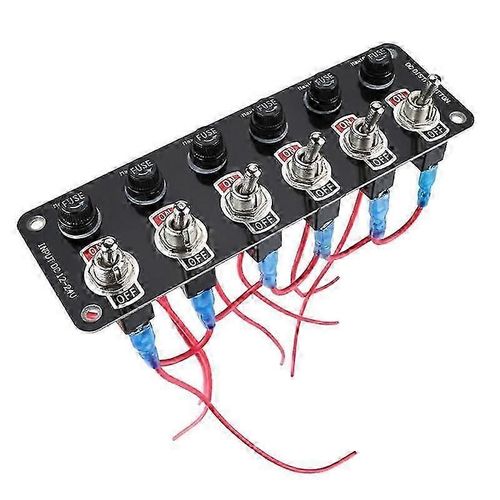 12 / 24v Panneau De Voiture Multi Interrupteur Panneau Interrupteur Contrôle De Puissance Universel