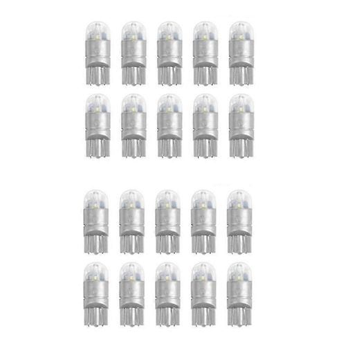 20pcs 6000k Canbus T10 168 194 W5w Dôme Plaque D¿Immatriculation Côté Marqueur Led Ampoule