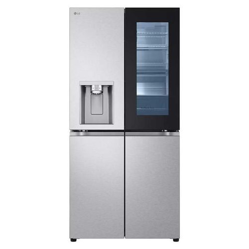 Réfrigérateur-congélateur LG GMG860MBBE - congélateur inférieur à porte française avec distributeur de glaçons, distributeur d'eau - WiFi - largeur : 83.5 cm - profondeur : 73 cm - hauteur : 178.7 cm - 508 litres - classe E - sorbet métallique ...