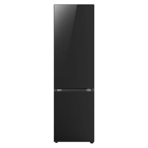 Réfrigérateur-congélateur LG V+ GBB72BM9CQ1 - congélateur bas - largeur : 59.5 cm - profondeur : 67.6 cm - hauteur : 203 cm - 387 litres - classe C - verre noir