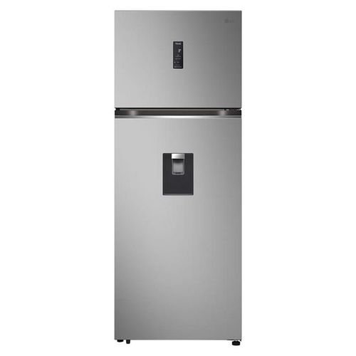 Réfrigérateur-congélateur LG GTFV44PYBKD - congélateur haut avec distributeur d'eau - WiFi - largeur : 70 cm - profondeur : 72.5 cm - hauteur : 184.5 cm - 459 litres - classe E - argent