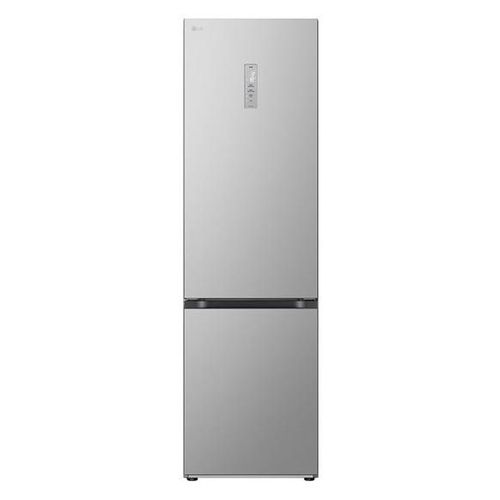 Réfrigérateur-congélateur LG GBV5250EPY - congélateur bas - WiFi - largeur : 59.5 cm - profondeur : 68.2 cm - hauteur : 203 cm - 387 litres - classe E - argent