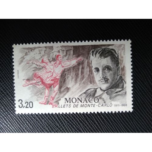 Timbre Monaco Y T 1533 75 Ans Du Ballet De Monte-Carlo 1986 (110509 )
