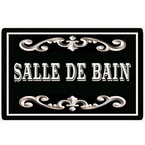 Plaque de porte Salle de bain