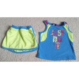 Ensemble De Sport Fille "Nike" Haut + Jupe Short Taille 3 Ans Idée Cadeau