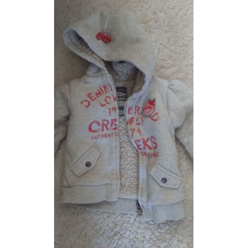 Gilet Fille Moumoutté À L'Intérieur "Creeks" Taille 18 Mois Idée Cadeau