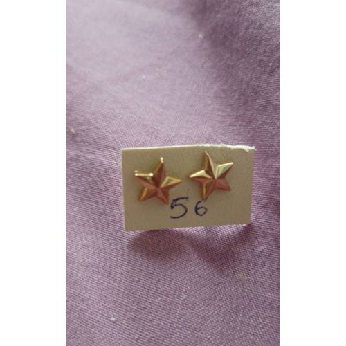 Boucle D'oreilles Étoiles Dorée