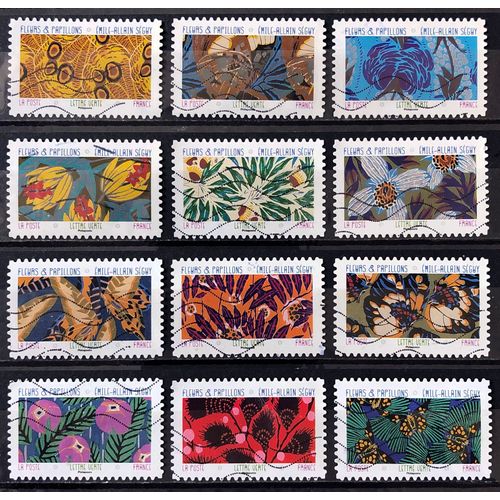 Série Fleurs Et Papillons - Très Jolis N° 2276 2277 2278 2279 2280 2281 2282 2283 2284 2285 2286 2287 Obl - France Année 2023 - Brn83 - N33423