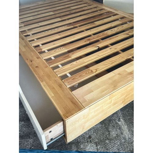 Vente Lit 140 X 200 En Bois / Avec 4 Tiroirs Rangement. 