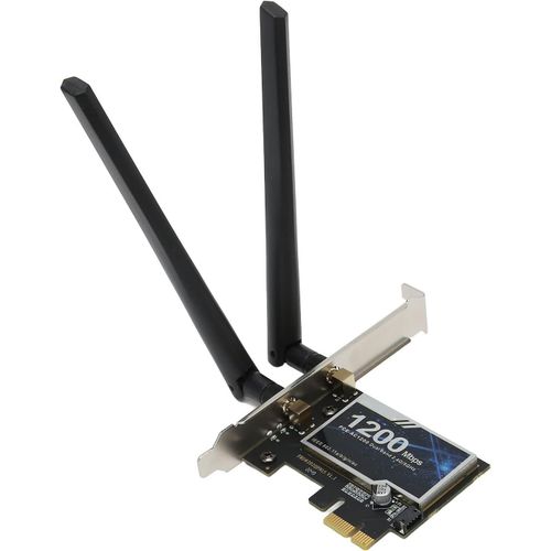 MONDODIGITALE-Carte Ethernet Pcie Avec 2 Antennes, 300 Mbps Sur 2,4 G 867 Mbps Sur 5G, Adaptateur De Carte Réseau Pcie Sans Fil Double Bande, Prise En Charge Bluetooth 4.0, Pour Ordinateur De