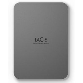 MONDODIGITALE-Mobile Drive 2To Disque Dur Externe Portable, Usb-C 3.2,Pc/Mac, Matériaux Recyclés, Abonnement Adobe, Services Rescue, Space Grey (Stlr2000400)