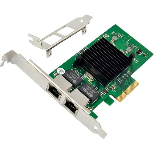 MONDODIGITALE-Carte Réseau Gigabit Pcie X4 Double Port 1000 M Pci Express Ethernet Avec Intel 82576 Deux Ports Lan Nic Carte Pour Prise En Charge Pxe Sr-Iov Pour Windows/Windows Server/Linux/Freebsd/