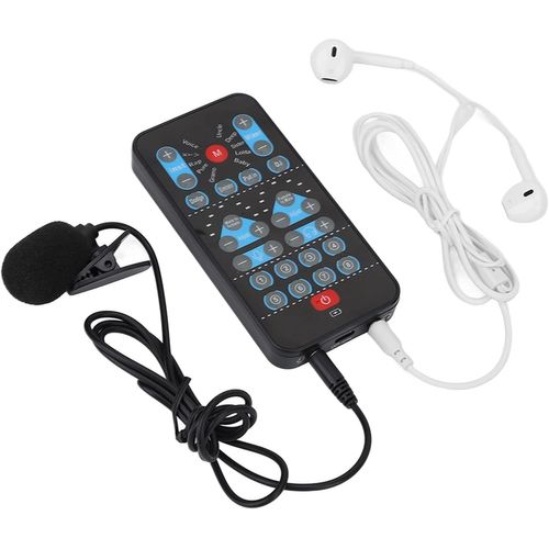 MONDODIGITALE-Changeur De Voix, Dispositif De Changeur De Voix 8 Effets Sonores Dispositif De Changeur De Voix Son De Changeur De Voix De Jeu Carte Son En Direct Prend En Charge Plusieurs