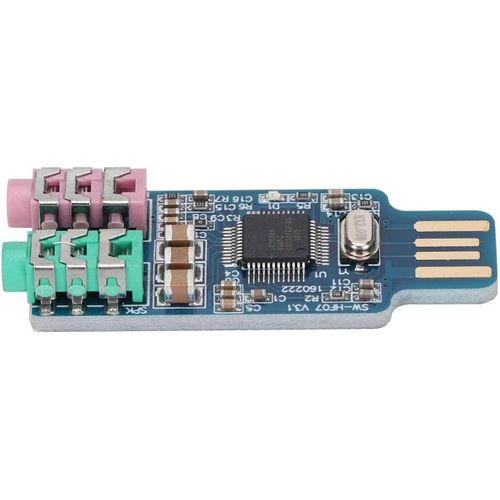 MONDODIGITALE-Cm108 Adaptateur Audio Externe Pour Pc Portable Carte Audio Usb Externe Mise À Niveau Audio Instantane Avec Compatibilit Plug Play Conception Portable