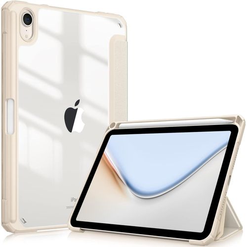 Coque Pour Ipad Mini 7 2024 (A17 Pro) / Ipad Mini 6 2021 8.3 Pouces -[Rangement De Pencil] Etui Arrière Transparent Clair Housse Fine Et Antichoc Veille/Réveil Auto, Lumière Stell[Coq5184893]