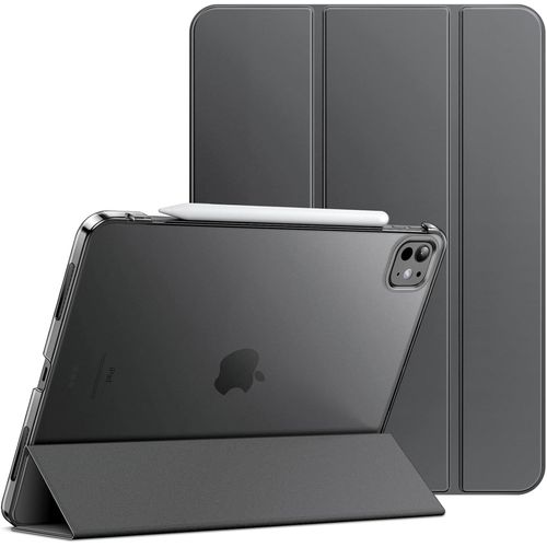 Coque Pour Ipad Pro 13 Pouces M4 (2024), Étui Housse Arrière Rigide À Support Fine Intelligente Avec Veille/Réveil Automatique (Gris Sidéral)[Coq5187829]