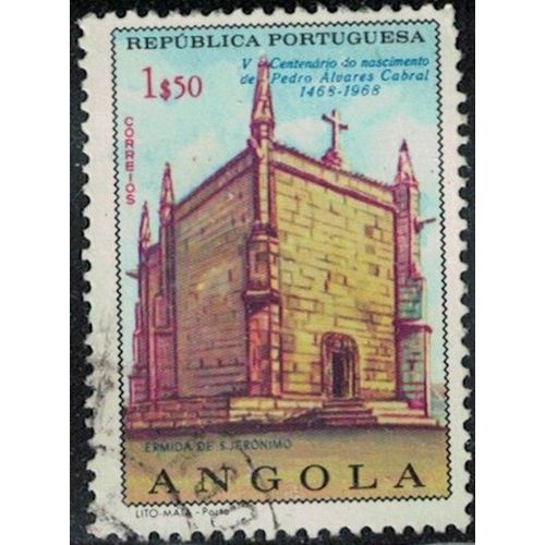Angola 1968 Oblitéré Chapelle Ermida S. Jerónimo Pedro Alvares Cabral Y&T Ao 553 Su