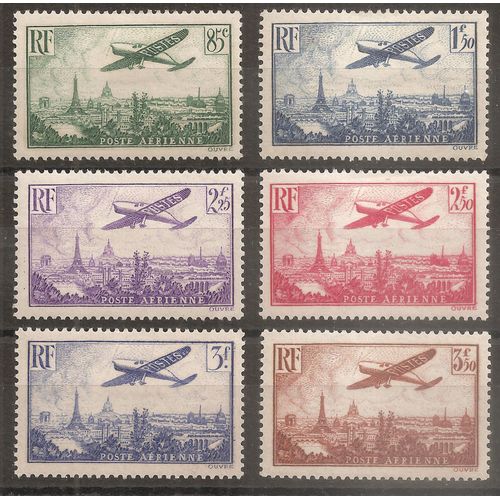 Pa 8 À 13 (1936) Postes Aériennes Paris N* (Cote 170e) (9875)