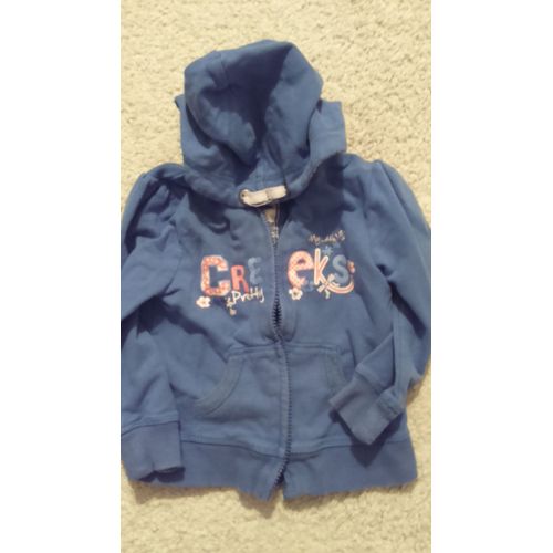 Gilet Fille &#34 Creeks &#34 Avec Capuche Taille 24 Mois / 2 Ans
