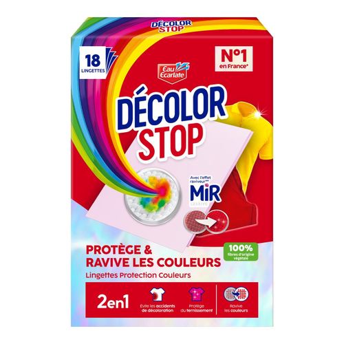 DECOLOR STOP Ravive Couleurs x18 Lingettes