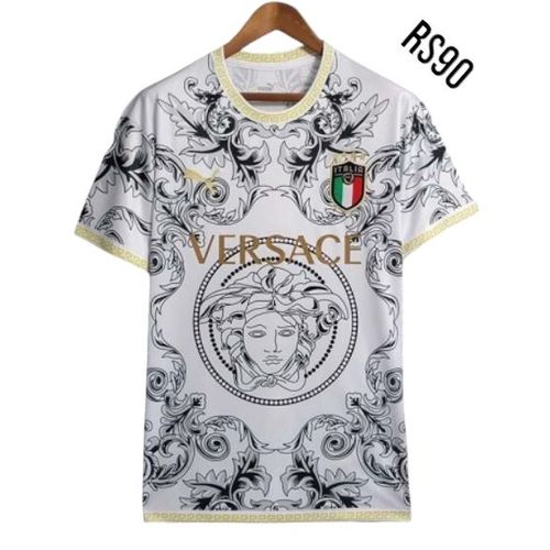 Maillot De Foot Italie Versace Pre Match Édition Spécial Blanc (Expedition Sous 30 Jours) Produit Neuf Taille M