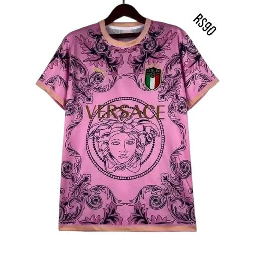 Maillot De Foot Italie Versace Pre Match Édition Spécial Rose (Expedition Sous 30 Jours) Produit Neuf Taille M