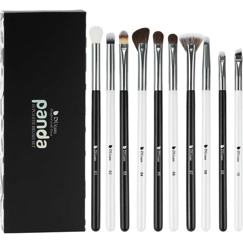 Ytseazn-Lot De 10 Pinceaux De Maquillage Professionnels Pour Fard À Paupières,Anti-Cernes,Sourcils,Eyeliners 