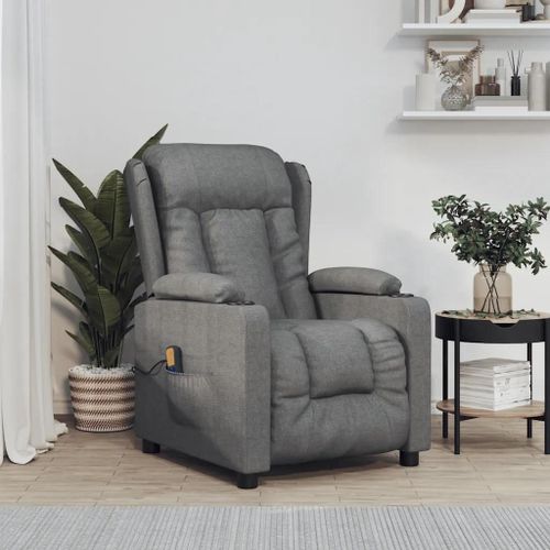 Fauteuil De Massage Gris Foncé Tissu