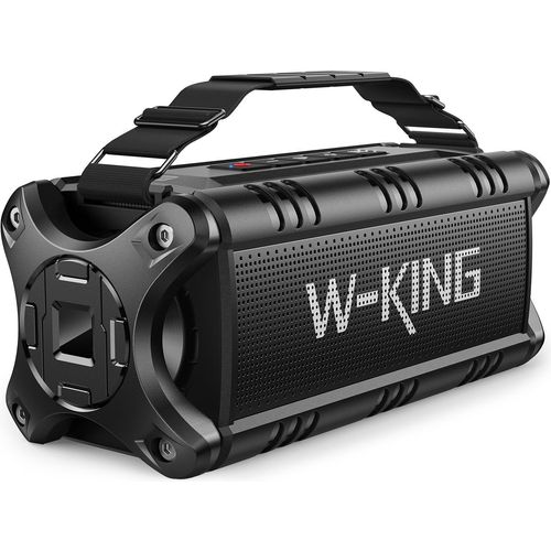 ytseazn-90W Peak 50W Rms Enceinte Bluetooth Puissante,Haut Parleur Bluetooth San Fil Avec Basses Riches,Grosse Enceinte Portable Étanche Ipx6/Eq/40H Lecture/Powerbank,Enceintes Exterieur Nfc/Aux/Tf