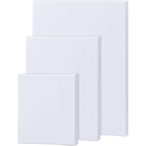 Ytseazn-Panneaux De Toile,Coton Chassis Entoilé,Blanche Toiles À Peindre Encadrées,Ideal For Oil Painting,Acrylic Painting Cadre Diy Drawing And Sketching,15x15,20x25,25x30 Cm