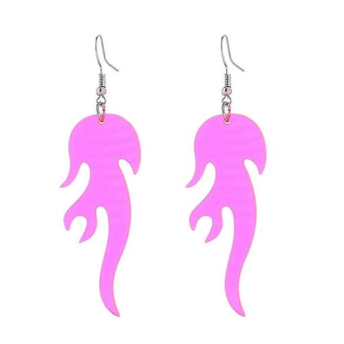 Flame Dangle Boucles D¿Oreilles Trendy Drop Ear Jewelry Acrylic Ear Drops Pour Femmes Lady