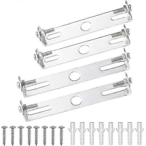 4 Pcs Luminaire Plafond Plaque Support 90mm / 105mm Support De Suspension De Luminaire En Acier Inoxydable Avec Vis Accessoires Pour Plafond De Bureau À Domicile