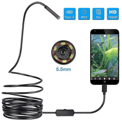 Endoscope USB 3 en 1 Endoscope 5.5mm Ultra Mince Étanche
