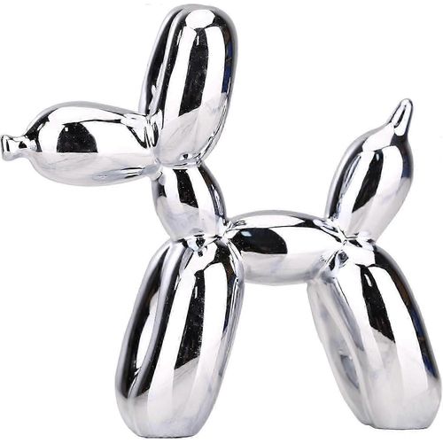 Ballon Chien Statue Ballon Chien Ornement Décoration Moderne Art Hipster Statue Fun Home Decor Chambre Esthétique Métal Texture Sculpture Chien