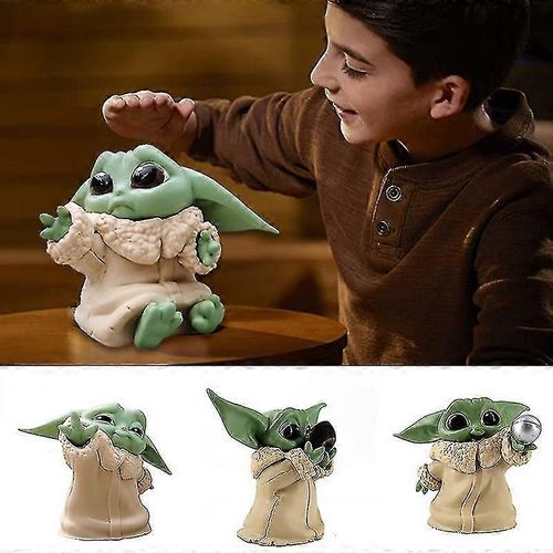 5pcs Star Wars L¿enfant Édition animatronique Baby Yoda Figurine d¿action Le jouet mandalorien pour les enfants
