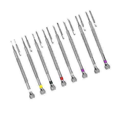 Tournevis De Précision Horloger 8 Pièces Avec 8 Pièces Outil De Montre De Remplacement Supplémentaire Pour Horlogers, Tissu De Réparation Et De Nettoyage De Montres
