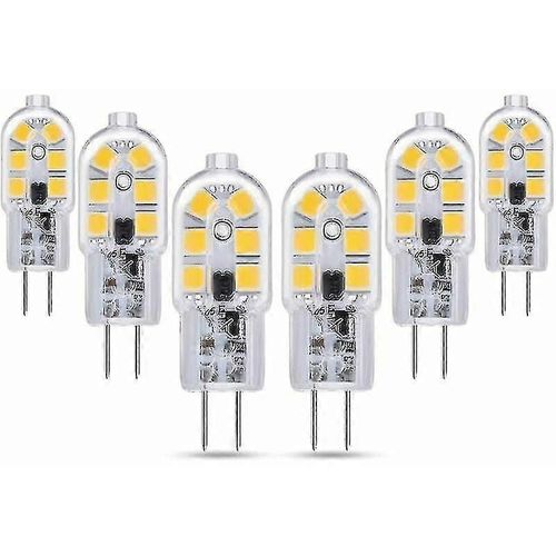 G4 Led 2w 2v Ac / dc Cool White 6000k pour hotte de cuisinière, 200lm, équivalent G4 0w 20w ampoule halogéne, non dimmable, Bi-pin Led G4 2v pour lustre / camping-car