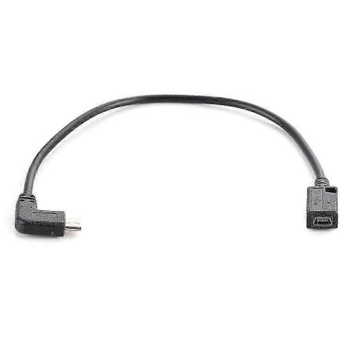 Câble d¿extension de type C à mini USB à 90 degrés Mini USB femelle vers USB C mâle Câble adaptateur de charge pour ordinateur portable