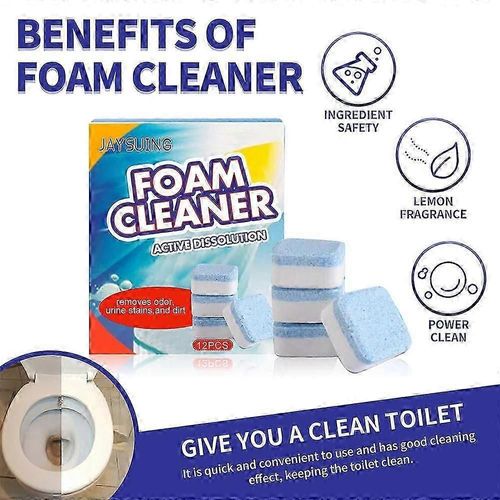 Les pastilles de nettoyant soluble pour cuvette de toilette éliminent les taches tenaces nettoyant pour toilettes pour salle de bain