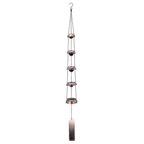 Carillons éoliens Temple Vent avec 5 cloches, feng Shui Wind Chime pour Home Yard Outdoor Decoration Memoria