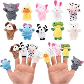 Pack de 10 marionnettes à doigt bébé, marionnettes à doigt pour enfants, marionnette à doigt petit animal pour anniversaire Baby Shower